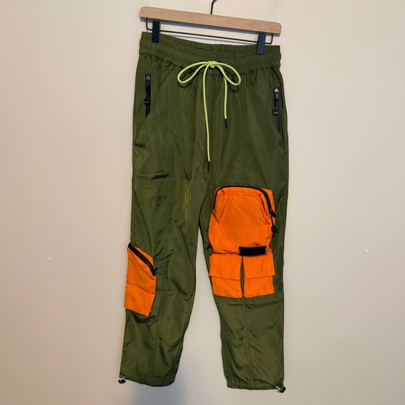 John Geiger Other - John Geiger Signature 9 Pocket Cargo Pants SZN 1 S Olive Orange archive pull on